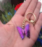 SALE! Metallic Rainbow Hematite Butterfly Gemstone Keyring, or Handbag Charm! - Image 1