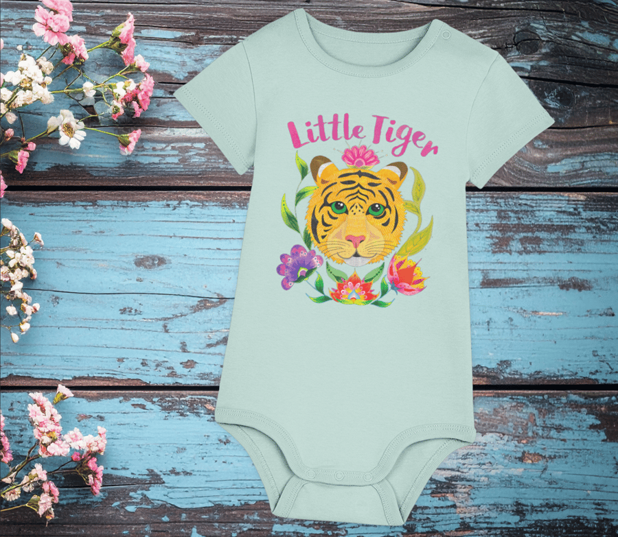 Tiger Babygrow – Green