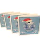 Pack of 4 Christmas Cards with Pysanka, bulk set of Ukrainian hatching egg cards - Image 2
