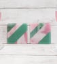Individually Made Pink and Green Fused Glass Coasters - Set of 2 - Image 4