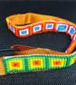 Eye Boggling Shrinking Squares Multicoloured Beaded Headband - Image 10