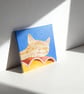 Sleeping Ginger Cat – Original Mini Painting (Perfect Gift for Cat Lovers) - Image 2
