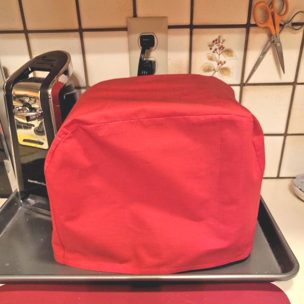 Toaster Cover Red Dualit 2 Slice Toaster Dust Cover NOT PADDED