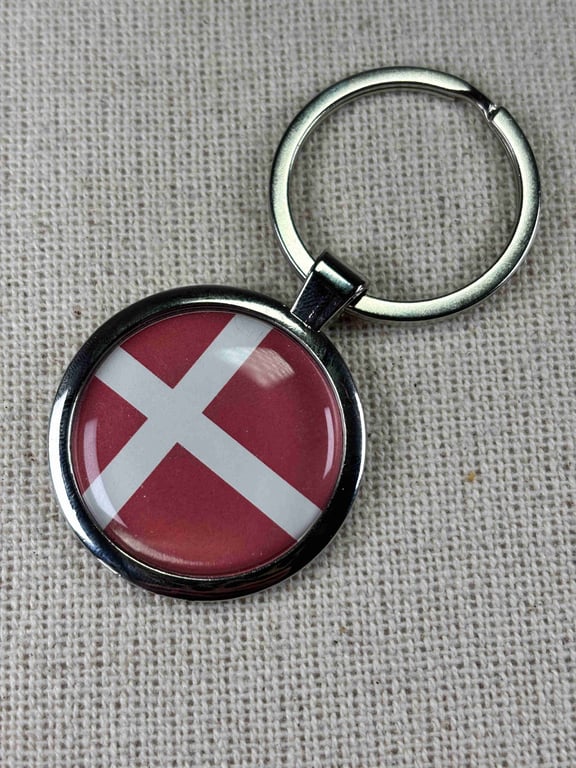Denmark Flag Keyring
