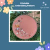 Moon Printable Embroidery Pattern