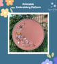 Moon Printable Embroidery Pattern - Image 1