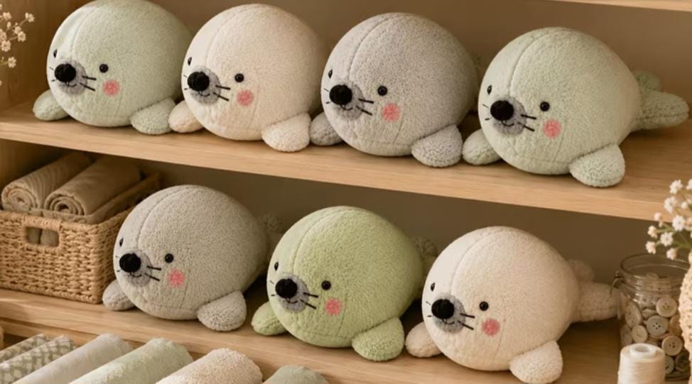 Seal Acrylic Sewing Template