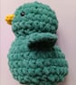 Crochet Plushie Duckling (Dark Green-Yellow) - super soft, great gift!
