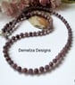 Designer African Raw Ruby Gemstone Sterling Silver Necklace - Image 5