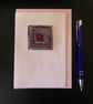 Individually Hand Crafted Embroidered Tapestry Blank Card - Image 1