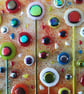 HANDMADE FUSED GLASS 'IN THE GARDEN' PICTURE. - Image 5