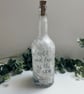 Decoupage Bottle Light Ship, Coastal, Nautical Home Decor