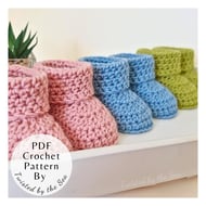 Crochet Baby Booties Pattern – Beginner Friendly Newborn to 6 Months