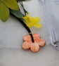 Sale-Orange daisy necklace - Image 3