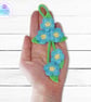 Forget me not flower bag charm. Forget me not keyring. - Image 6