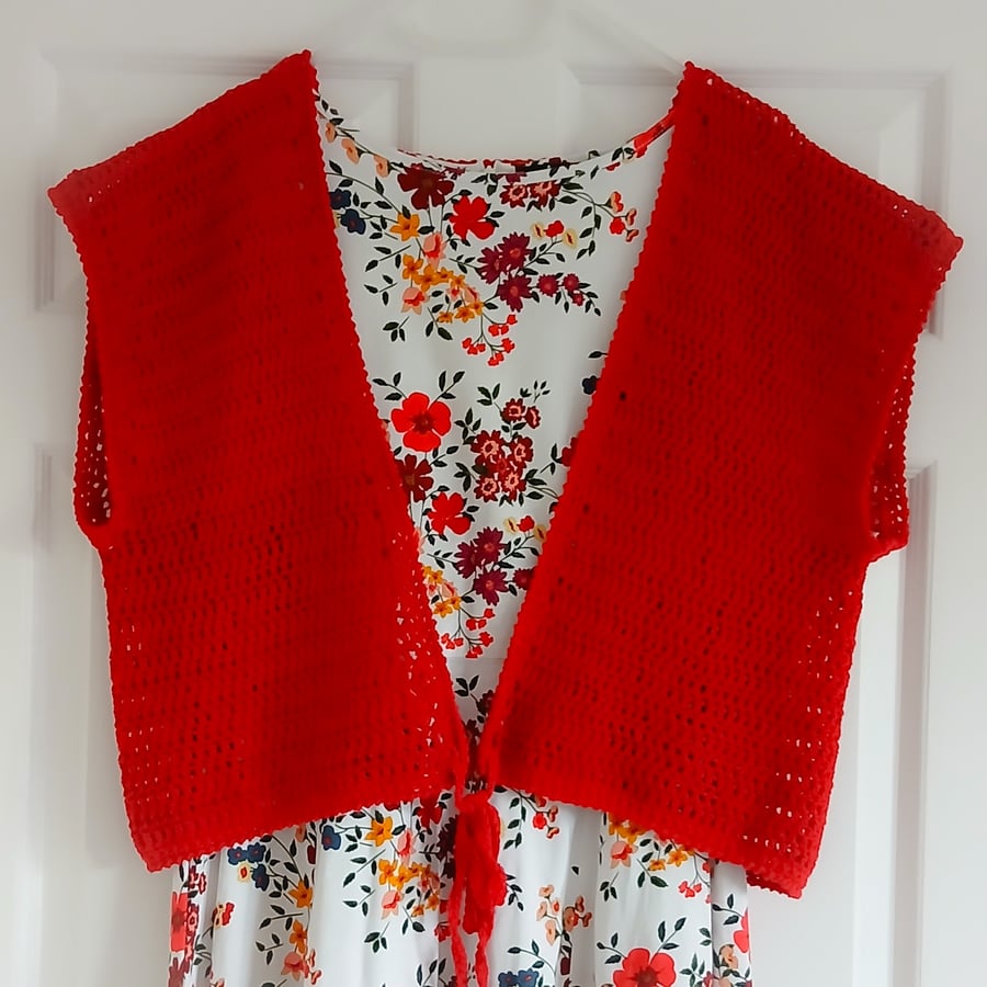 CROCHET PATTERN PDF Little Red Shrug