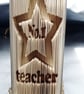 No1 Teacher Star CUT & FOLD Book Folding Pattern - EMAILED PDF PATTERN - Image 4