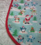 Santa, Penguins, Snowmen & Rudolph Christmas Baby Apron - Image 2