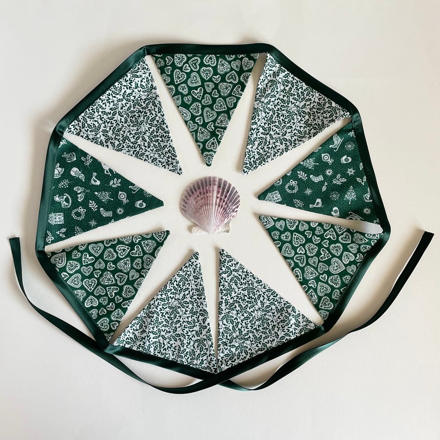 Green Scandi Bunting - small