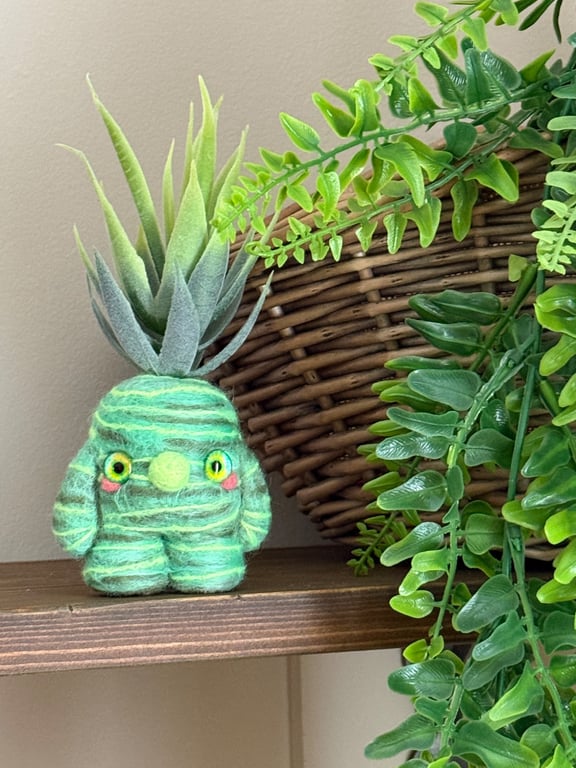 Succulent Gnome Art Doll Spikey