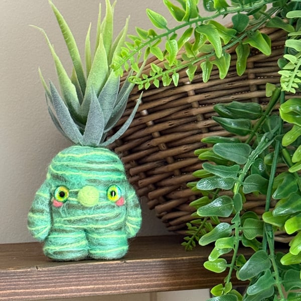 Succulent Gnome Art Doll Spikey