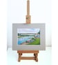 Calstock Viaduct, Cornwall Original Watercolour and Ink Painting Mounted - Image 2