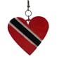 Trinidad flag earrings, love Trinidad and Tobago, loveheart jewellery, caribbean - Image 2