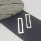 Suma by Fedha - simple sterling silver geometric studs