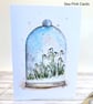 Snowdrops blank card set - 4 card set, Christmas, birthday, thank you, original  - Image 5