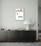 Mid-Century Modern Art Print Abstract Geometric Wall Decor