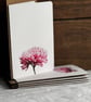 Pink Chrysanthemum Greetings Card and wooden ornament wedding flowers (QM3342) - Image 7
