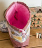 Drawstring project bag featuring stylish bees and sparkles! - Image 5