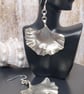  Beautiful Unique Gingko Leaf Earrings Sterling Silver 925 Full Hallmark - Image 4
