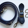 Blue Buckle Clasp & Strap Hardware Kit for Making a Felt Bag on a Ball
