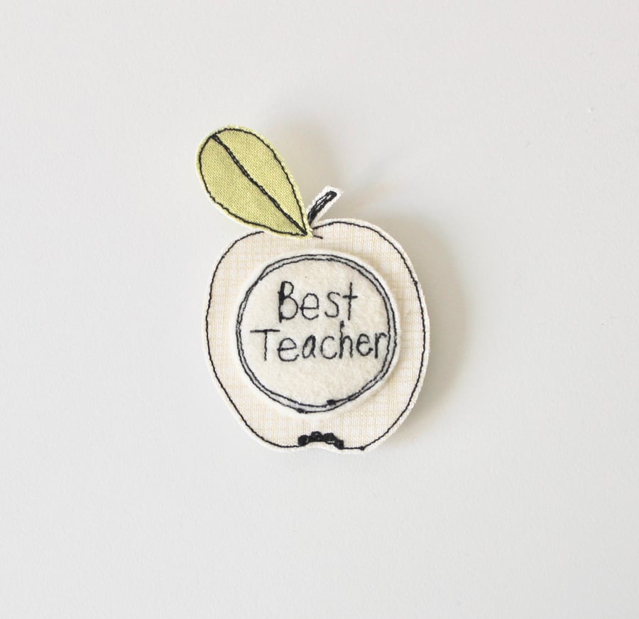 'Best Teacher' - Handmade Magnet