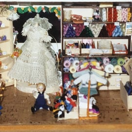 Sets of Miniature Haberdashery Shop Stock. All items in each set Twenty Pounds.