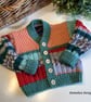 Luxery Baby Hand Knitted Cardigan  3 -9 months size