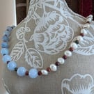 "Asymmetric Freshwater Pearls" Necklace 