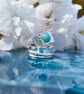  Silver Amazonite Statement Ring - Image 4
