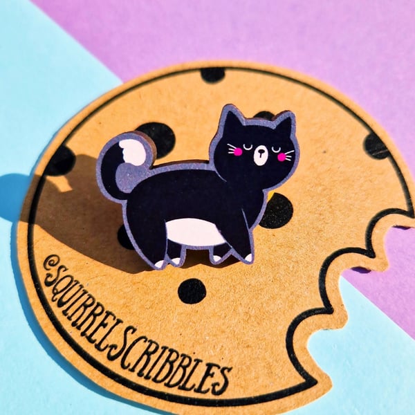 Black Cat Gift, Black Cat Pin, Cat Mum, Cat Dad, Valentines Gift