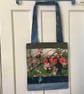Upcycled Hand Embroidered Nature Tote Bag - Image 1
