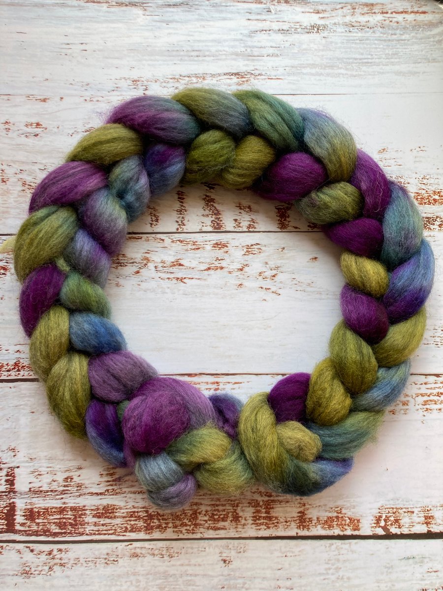 Grey Corriedale Spinning fibre 100g Combo yarn tutorial 