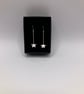 Silver Star Drop Earrings - Image 3