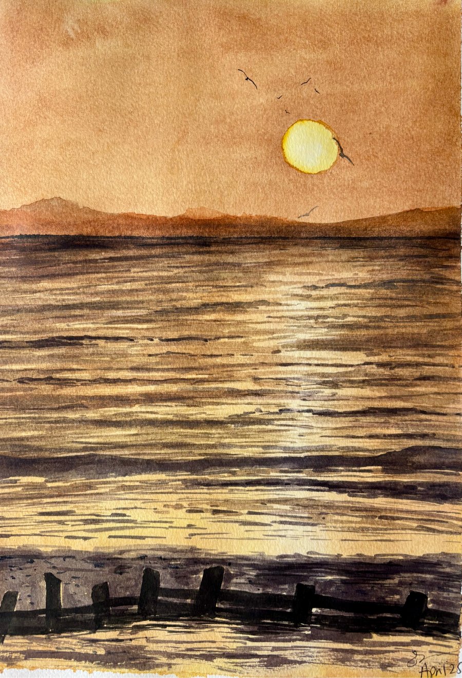 Sunset over the estuary 