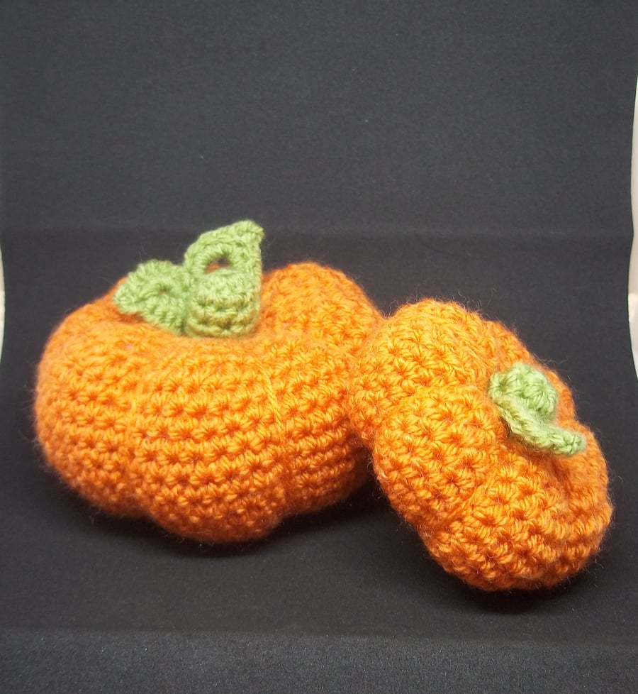 Set of Crochet Pumpkins