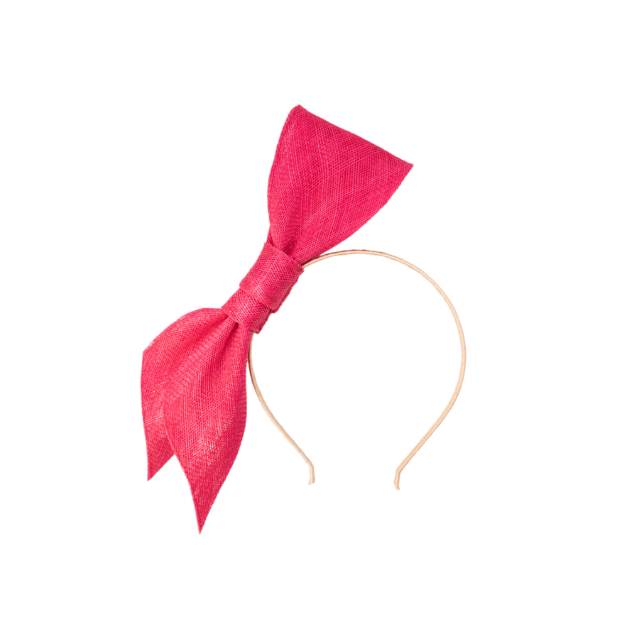 Pink Fascinator Statement Bow Headband
