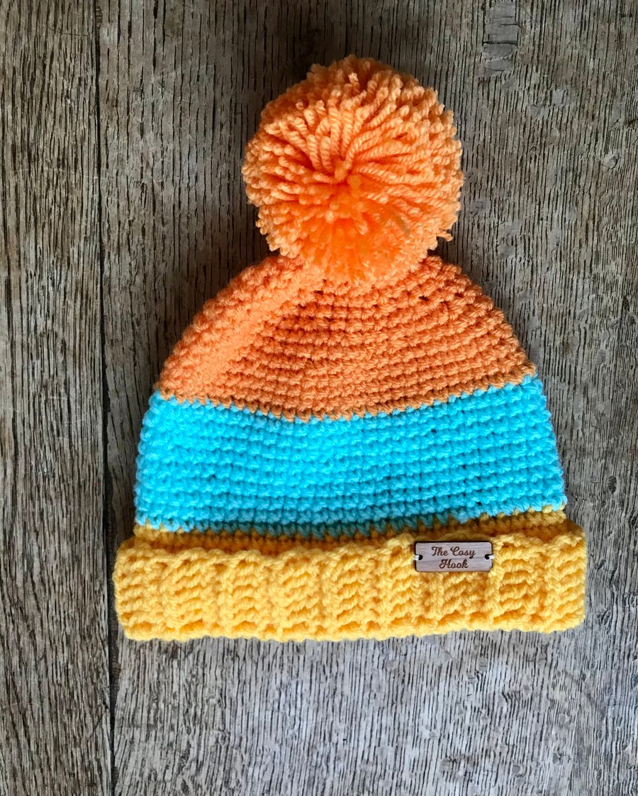 Age 1 Colour Pop Hat Crochet