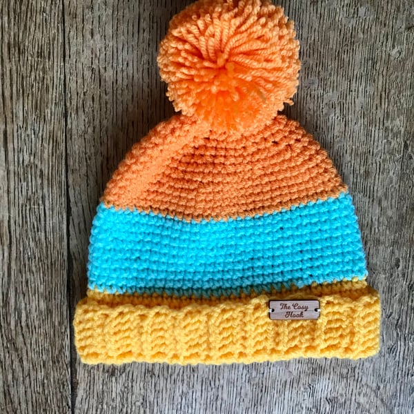 Age 1 Colour Pop Hat Crochet