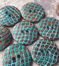18mm 28L Italian 1980's vintage Snakeskin effect buttons in 2 Rare colours - Image 5