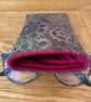 Steampunk Cogs Print Quilted Fabric Glasses Case - Image 5